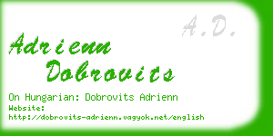 adrienn dobrovits business card